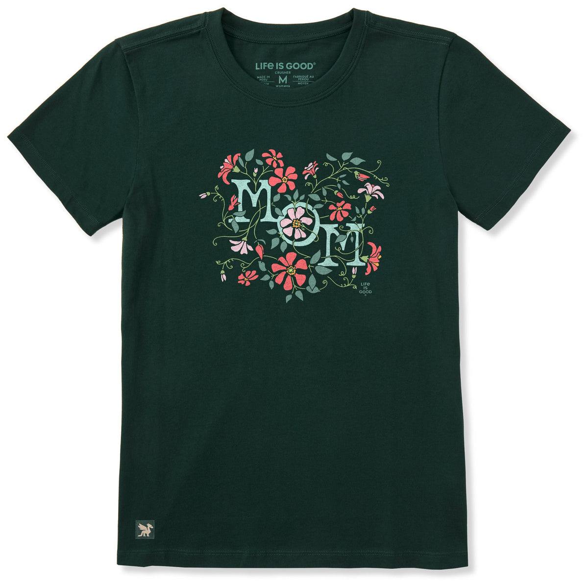Women's Mom Floral Stack Short Sleeve Crusher Tee product image 1