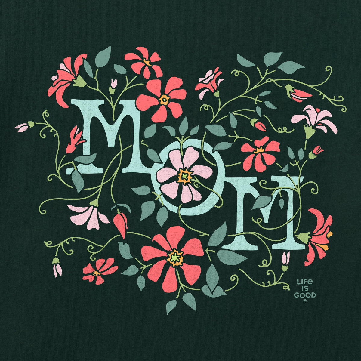 Women's Mom Floral Stack Short Sleeve Crusher Tee product image 2
