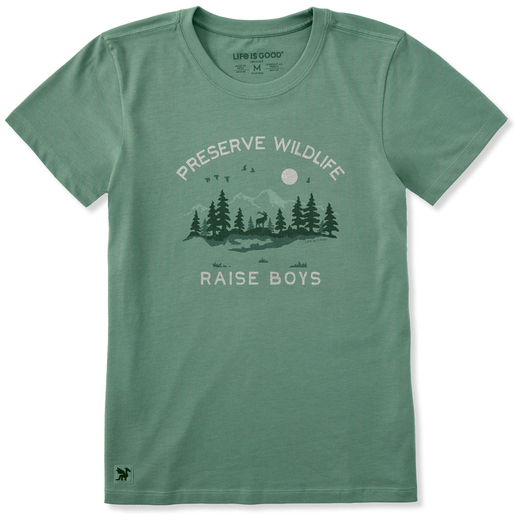 Women's Preserve Wildlife Raise Boys Short Sleeve Crusher product image 1