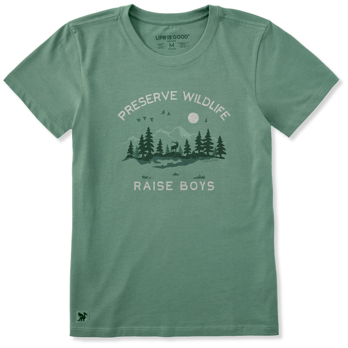 Women's Preserve Wildlife Raise Boys Short Sleeve Crusher product image 1