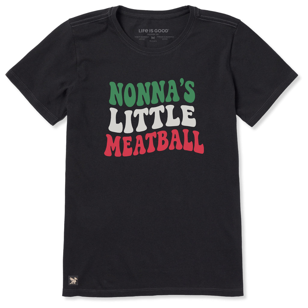 Women's Nonna's Little Meatball Short Sleeve Crusher Tee product image 1