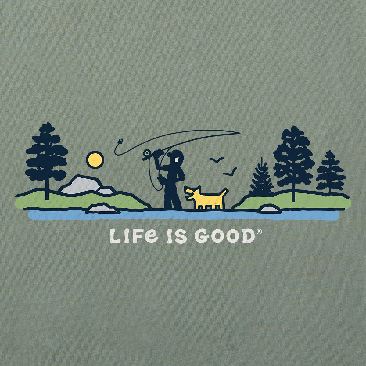 Men's Jake and Rocket Fly Fishing Vista Short Sleeve Tee product image 2