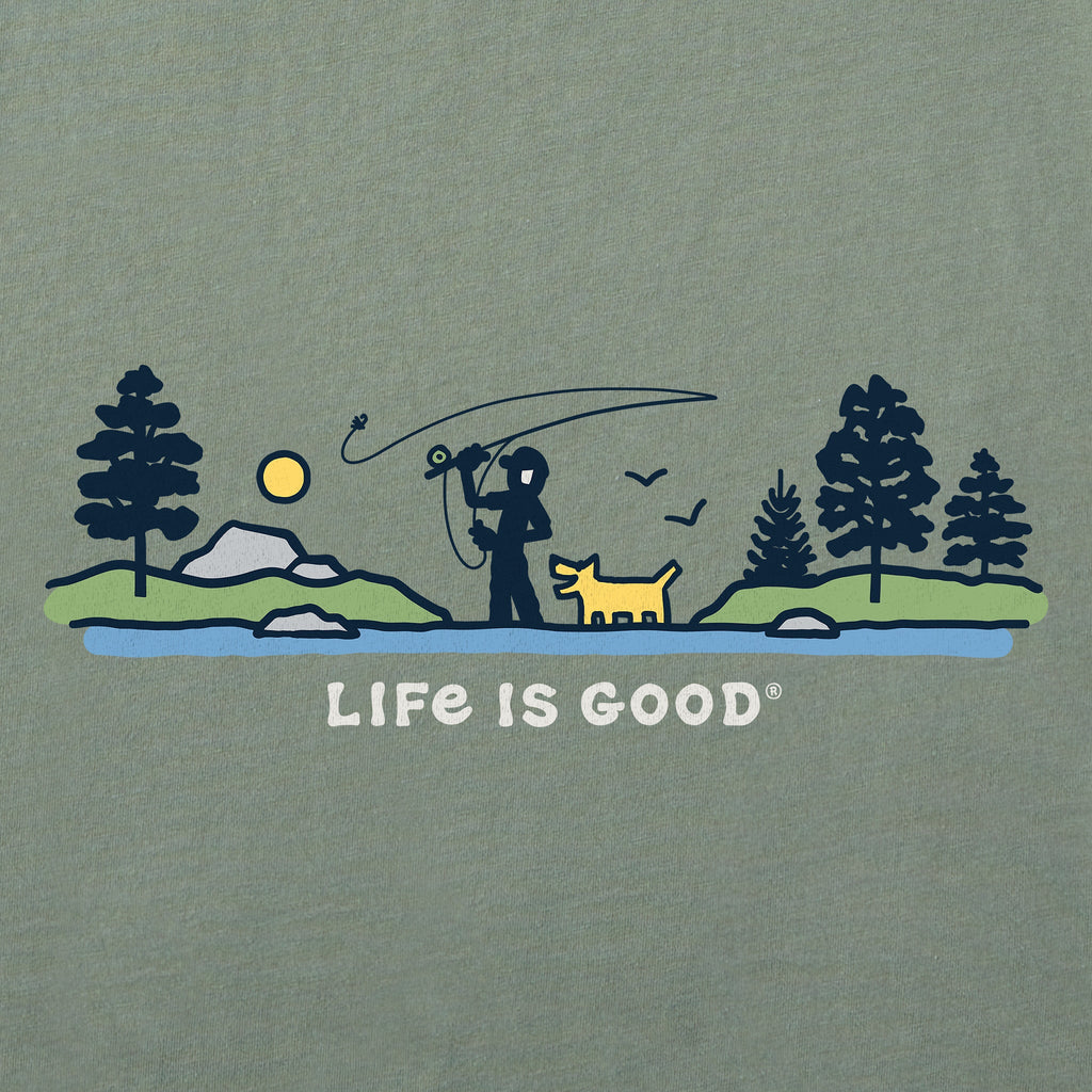 Men's Jake and Rocket Fly Fishing Vista Short Sleeve Tee product image 4