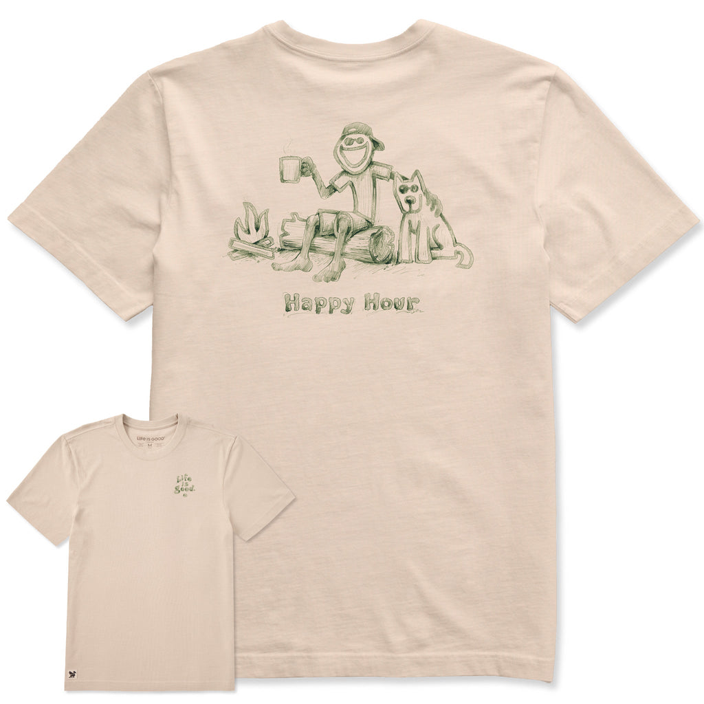 Men's Sketchy Jake Happy Hour Short Sleeve Tee