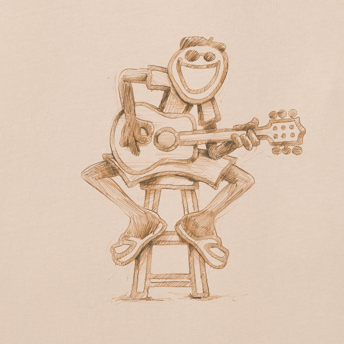 Men's Sketchy Jake Guitar Short Sleeve Tee product image 5