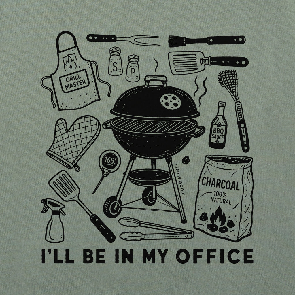 Men's I'll Be in My BBQ Office Short Sleeve Tee product image 5