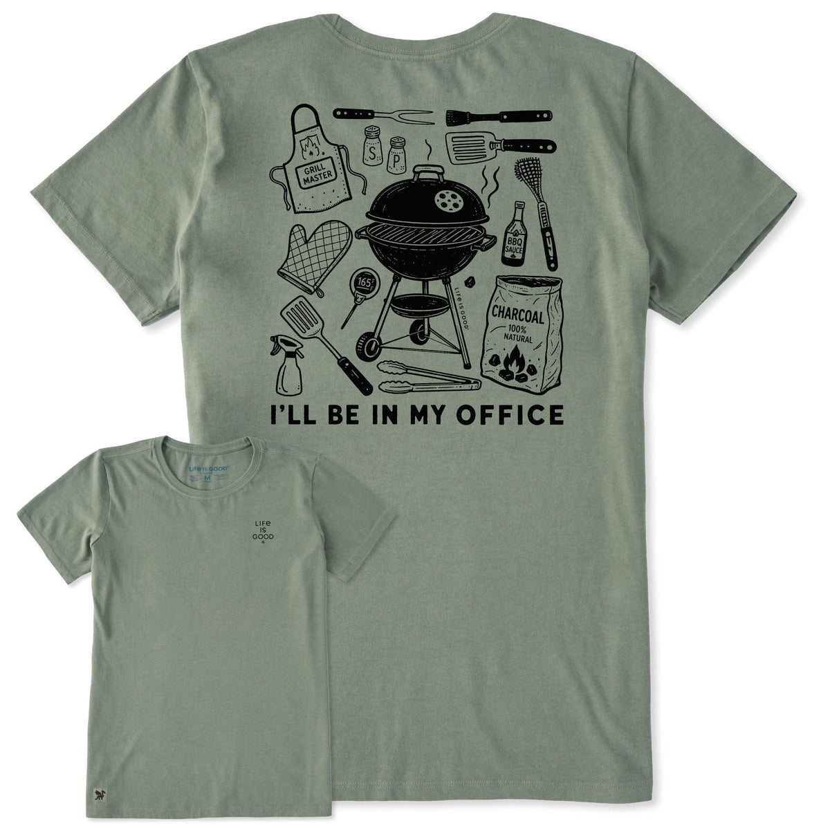 Women's I'll be in my BBQ Office Short Sleeve Crusher Tee product image 1