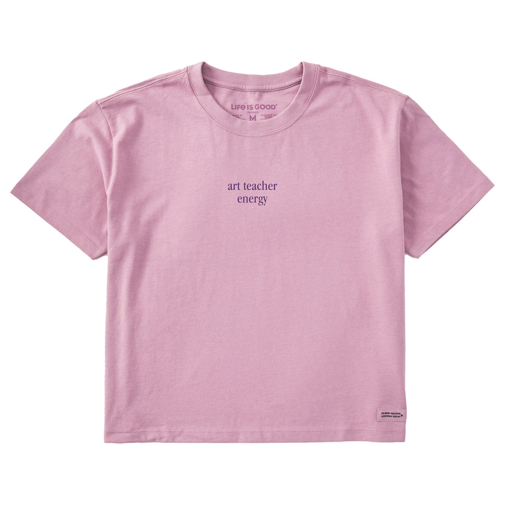 Women's Art Teacher Energy Short Sleeve Crusher Boxy Tee product image 3
