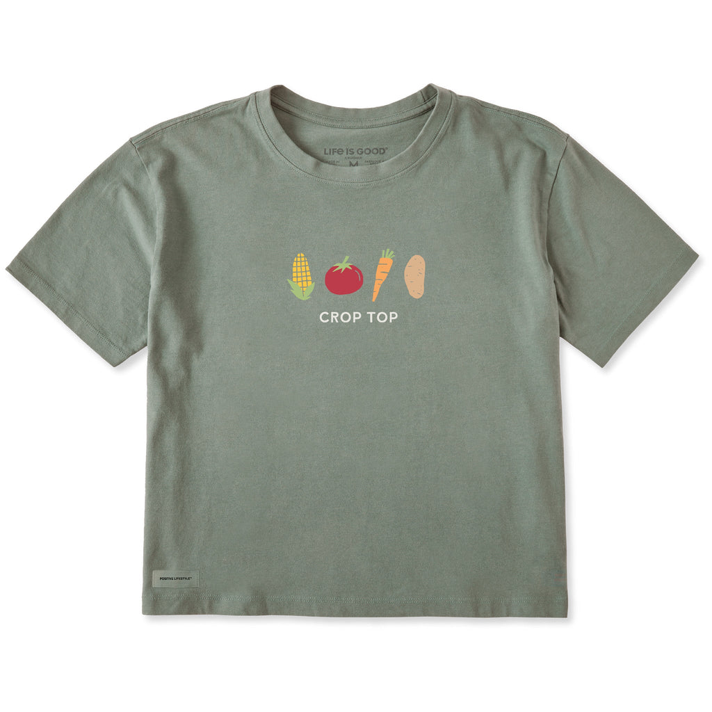 Women's Crop Top Short Sleeve Crusher Boxy Tee product image 3