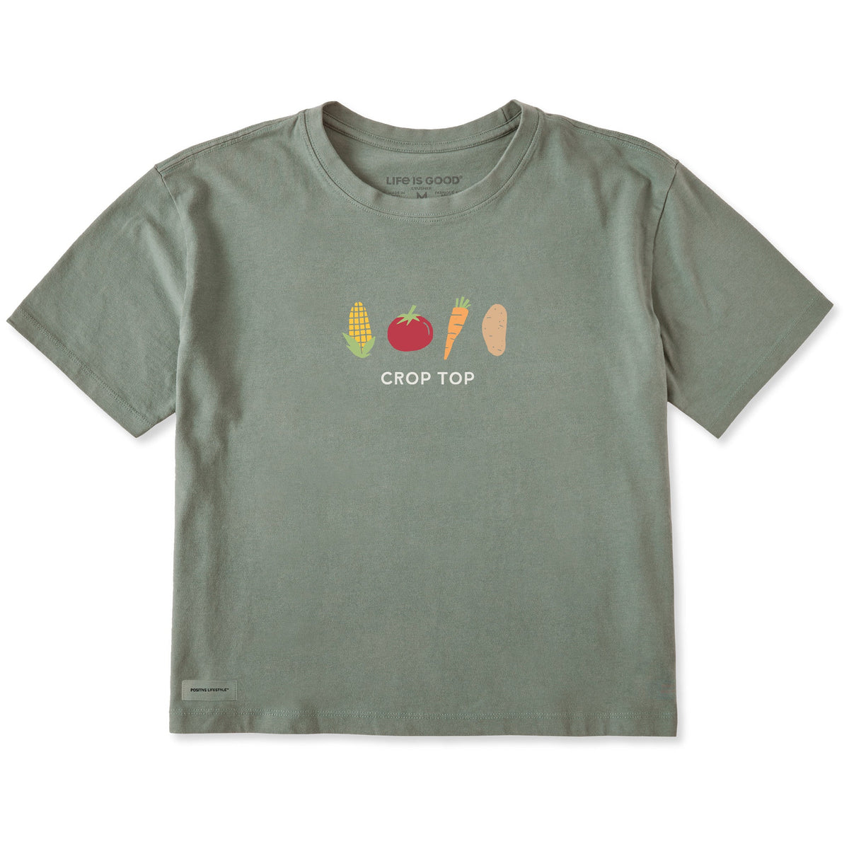 Women's Crop Top Short Sleeve Crusher Boxy Tee product image 3