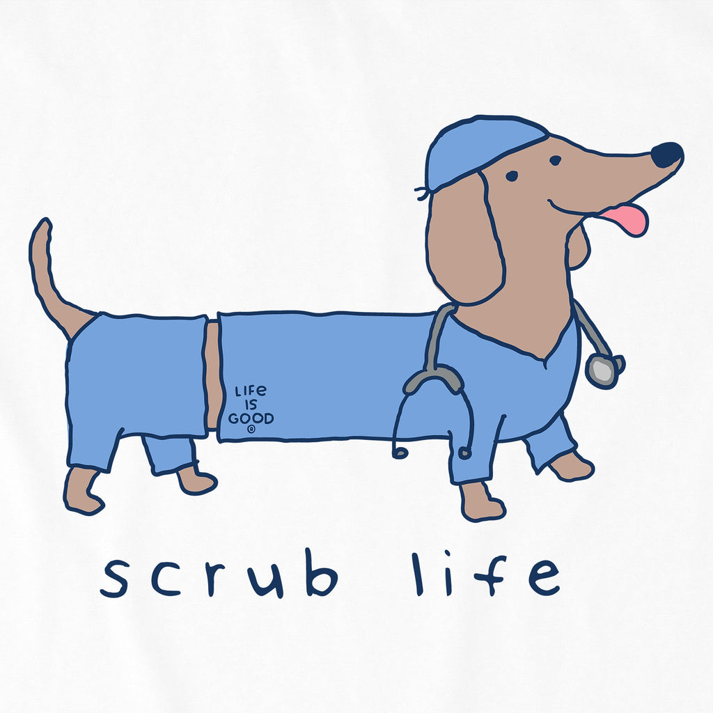 Women's Scrub Life Dachshund Short Sleeve Crusher Boxy Tee product image 4