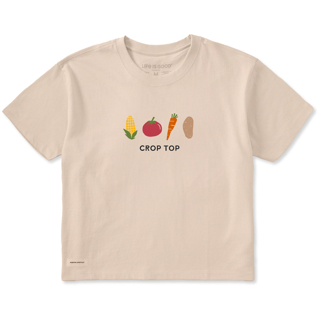 Women's Crop Top Short Sleeve Crusher Boxy Tee product image 5