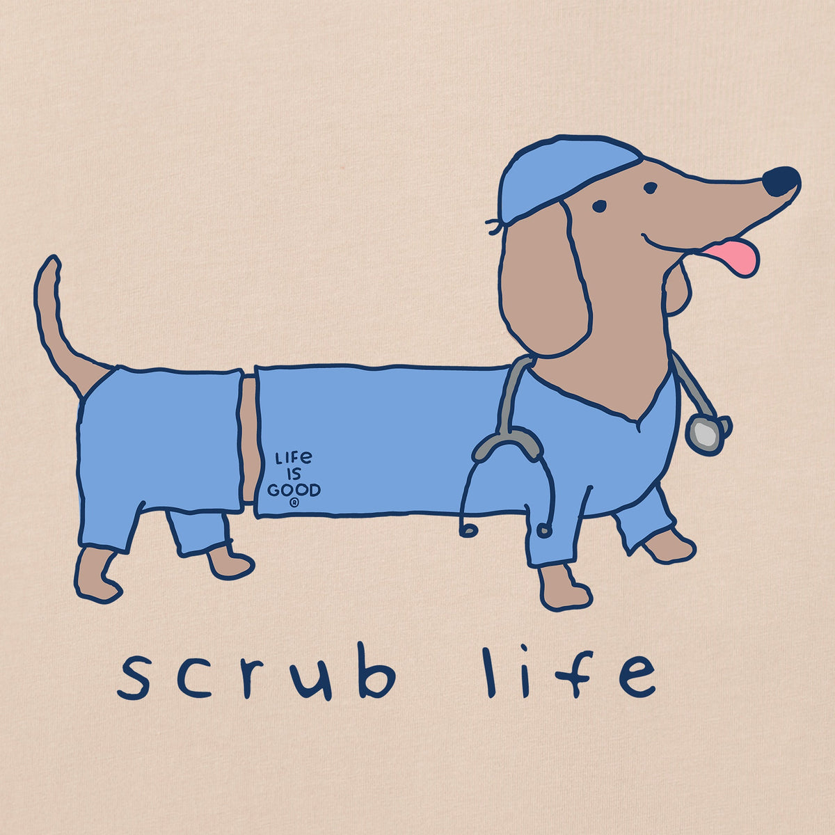 Women's Scrub Life Dachshund Short Sleeve Crusher Boxy Tee product image 6