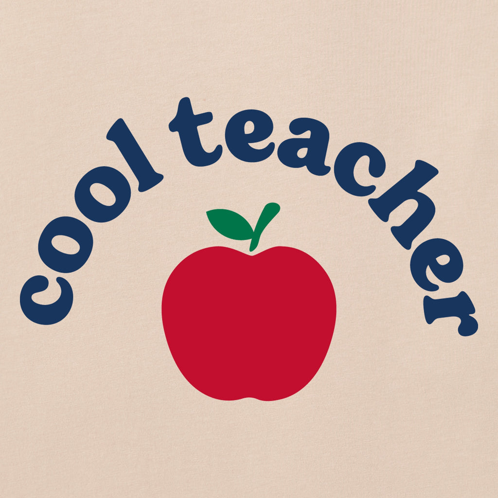 Women's Cool Teacher Apple Short Sleeve Crusher Boxy Tee product image 4