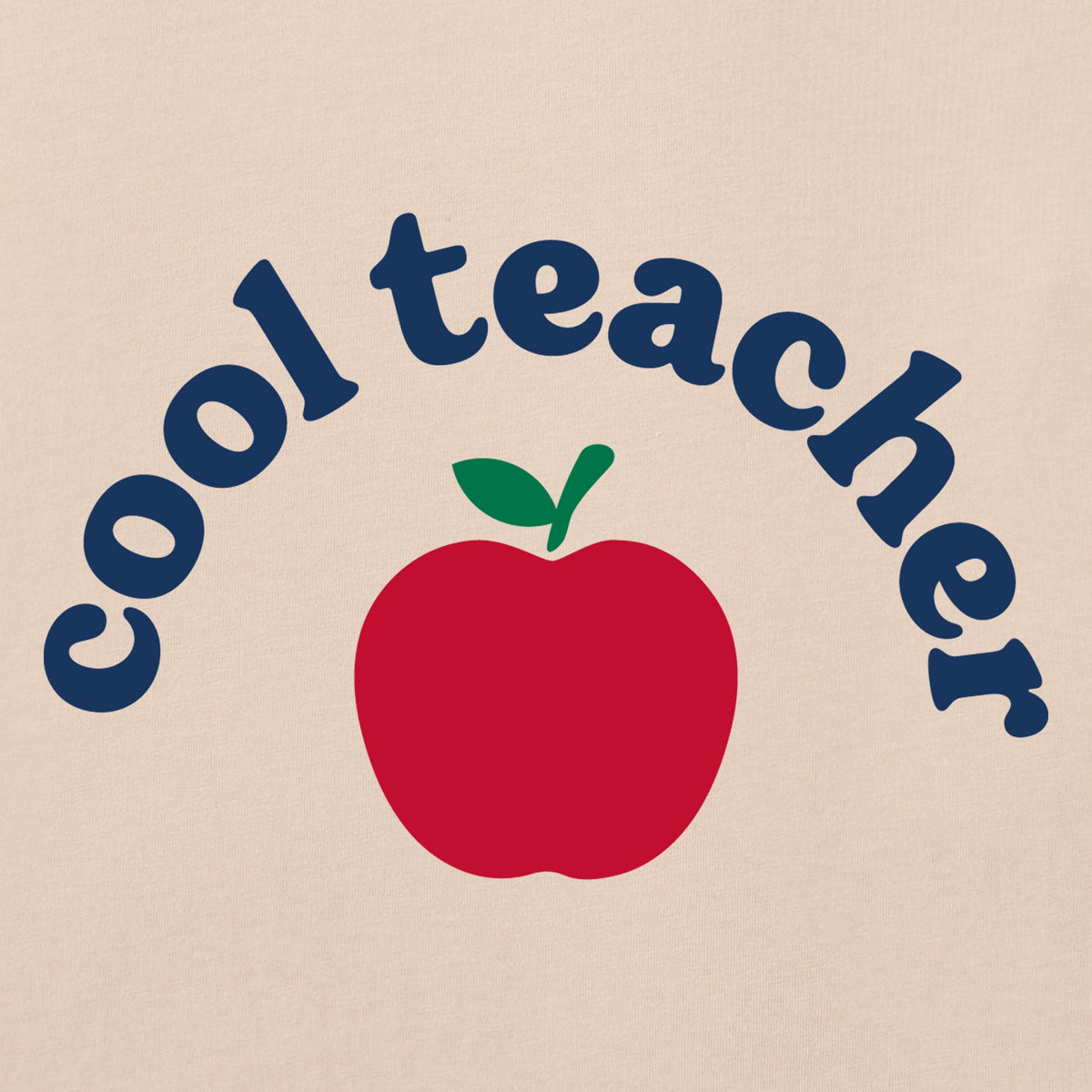 Women's Cool Teacher Apple Short Sleeve Crusher Boxy Tee product image 4