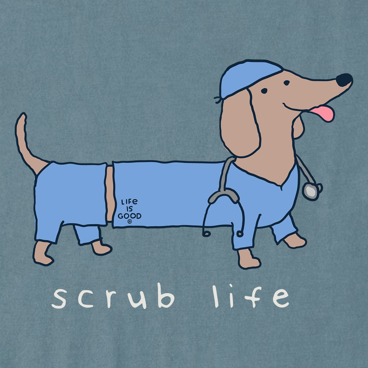 Women's Scrub Life Dachshund Short Sleeve Crusher Boxy Tee product image 8