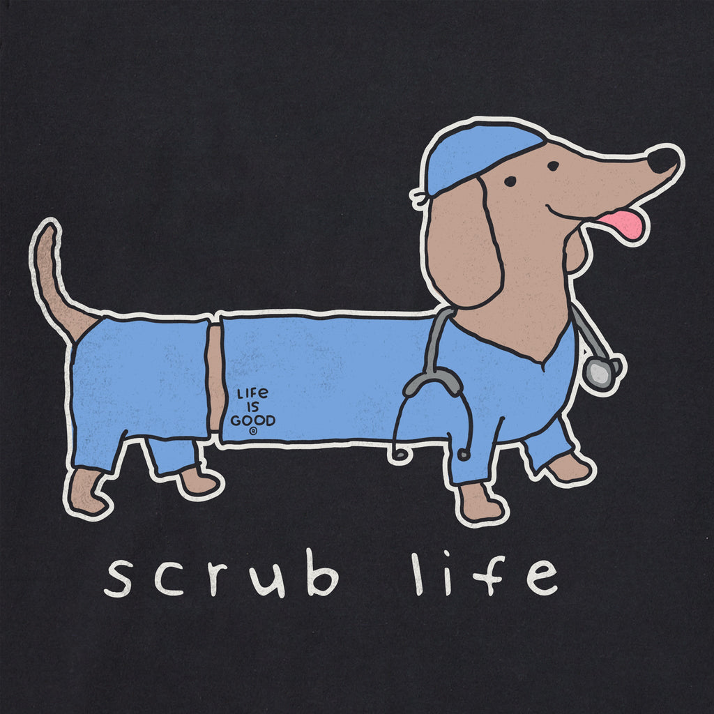 Women's Scrub Life Dachshund Short Sleeve Crusher Boxy Tee product image 10