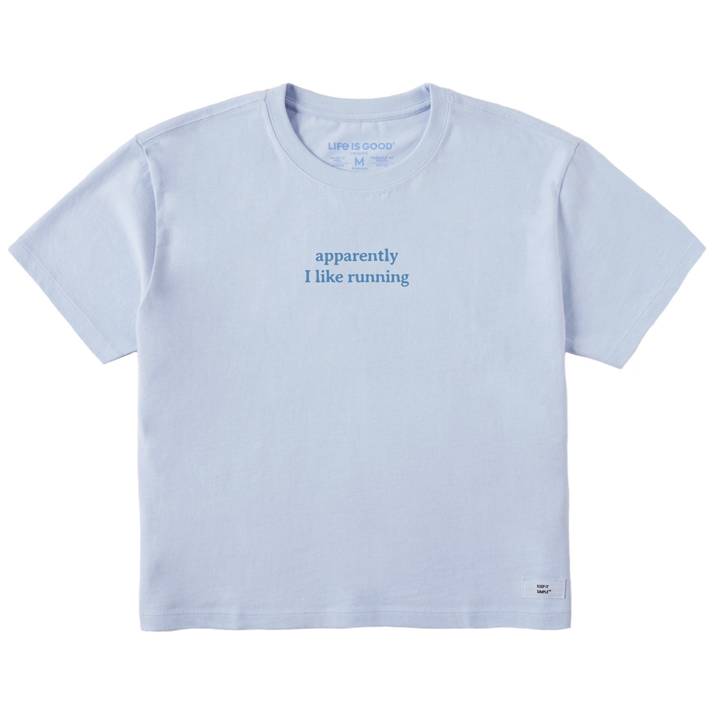 Women's Apparently I Like Running Short Sleeve Crusher Boxy product image 3