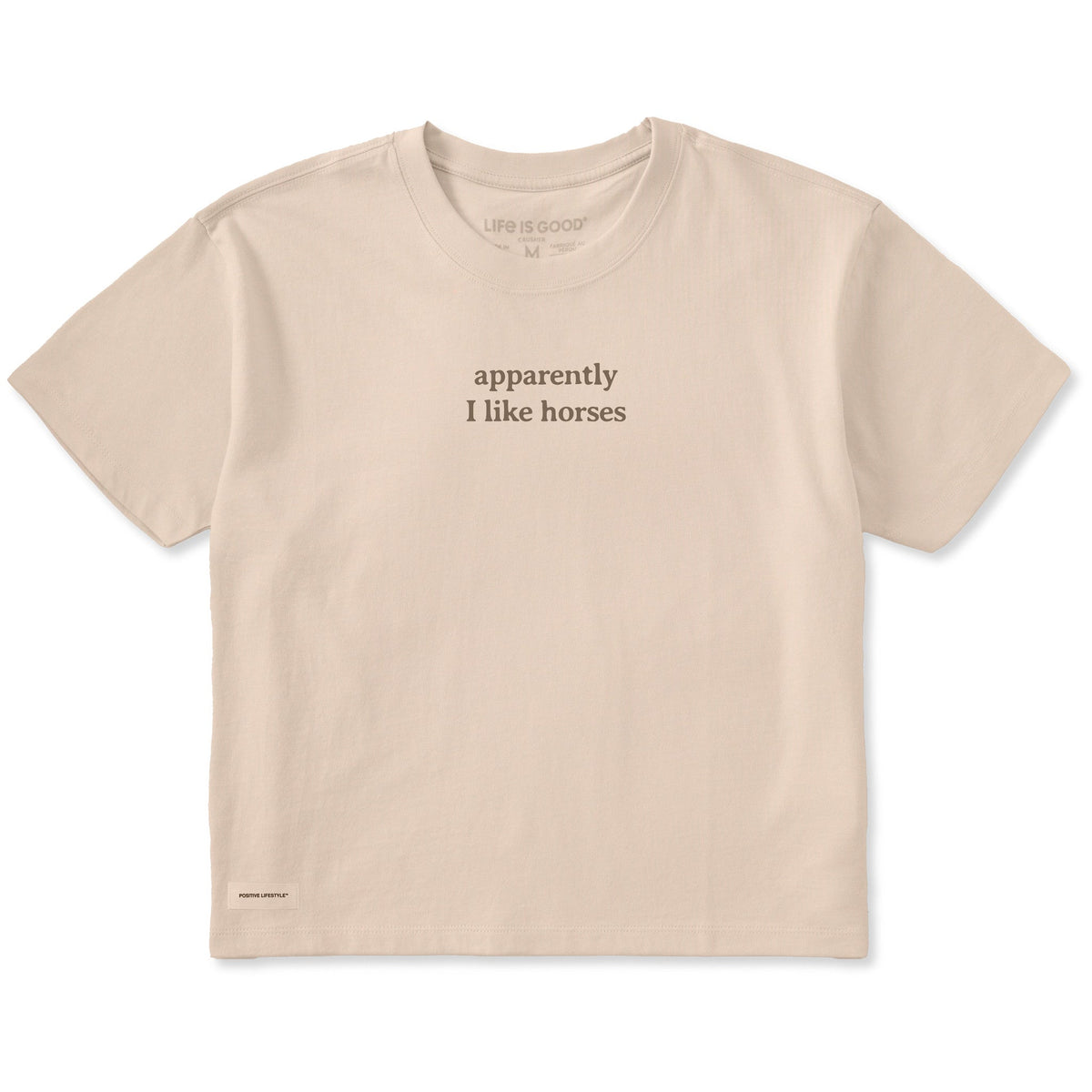 Women's Apparently I Like Horses Short Sleeve Crusher Boxy product image 5