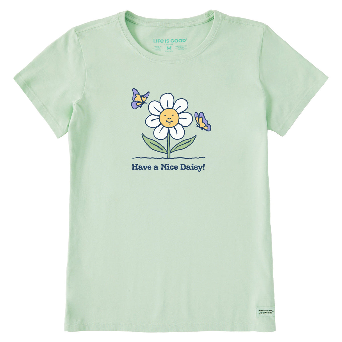 Women's Have a Nice Daisy Butterflies Short Sleeve Crusher product image 3