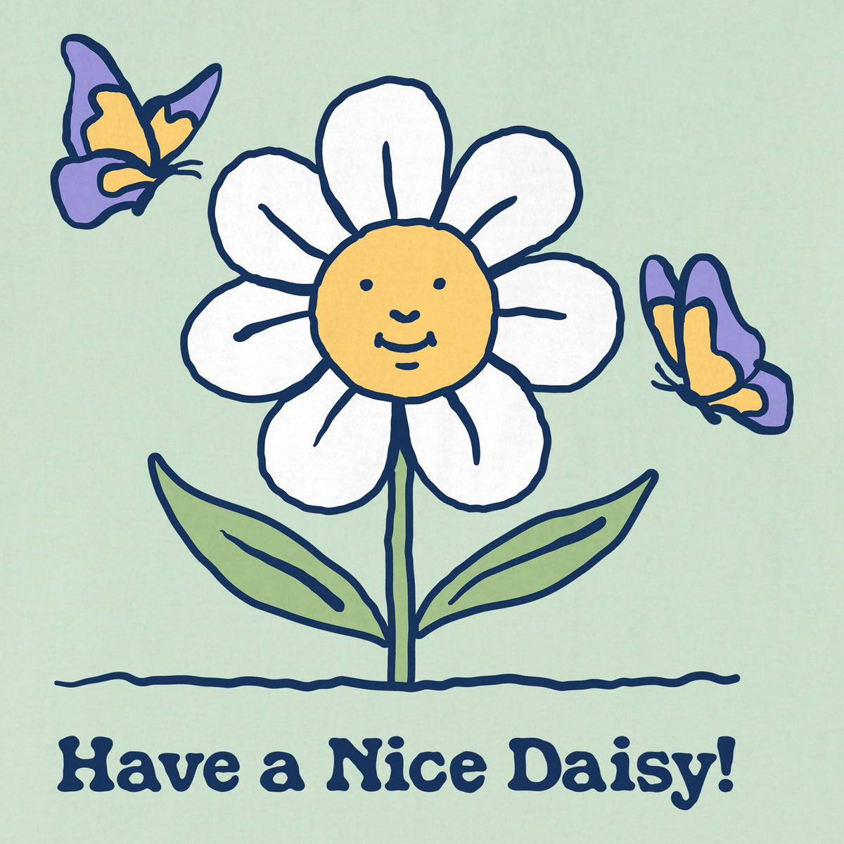 Women's Have a Nice Daisy Butterflies Short Sleeve Crusher product image 4