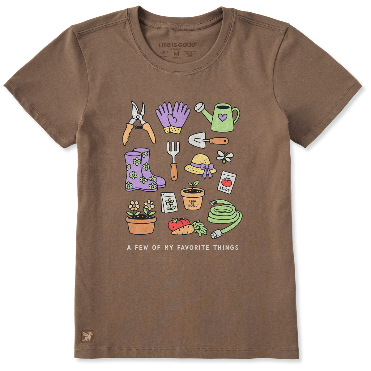 Women's A Few of My Favorite Gardening Things Short Sleeve Crusher Tee