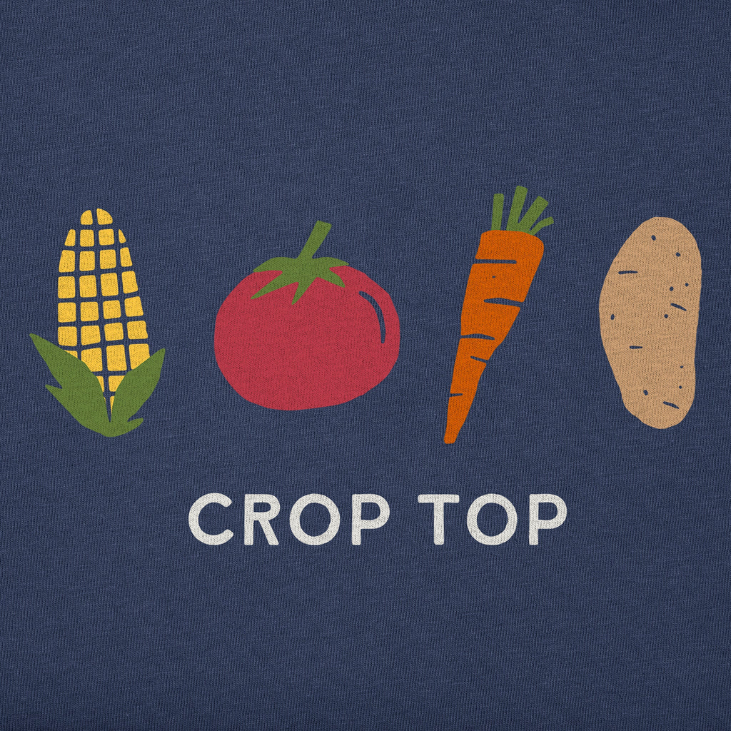Women's Crop Top Short Sleeve Crusher Tee product image 4
