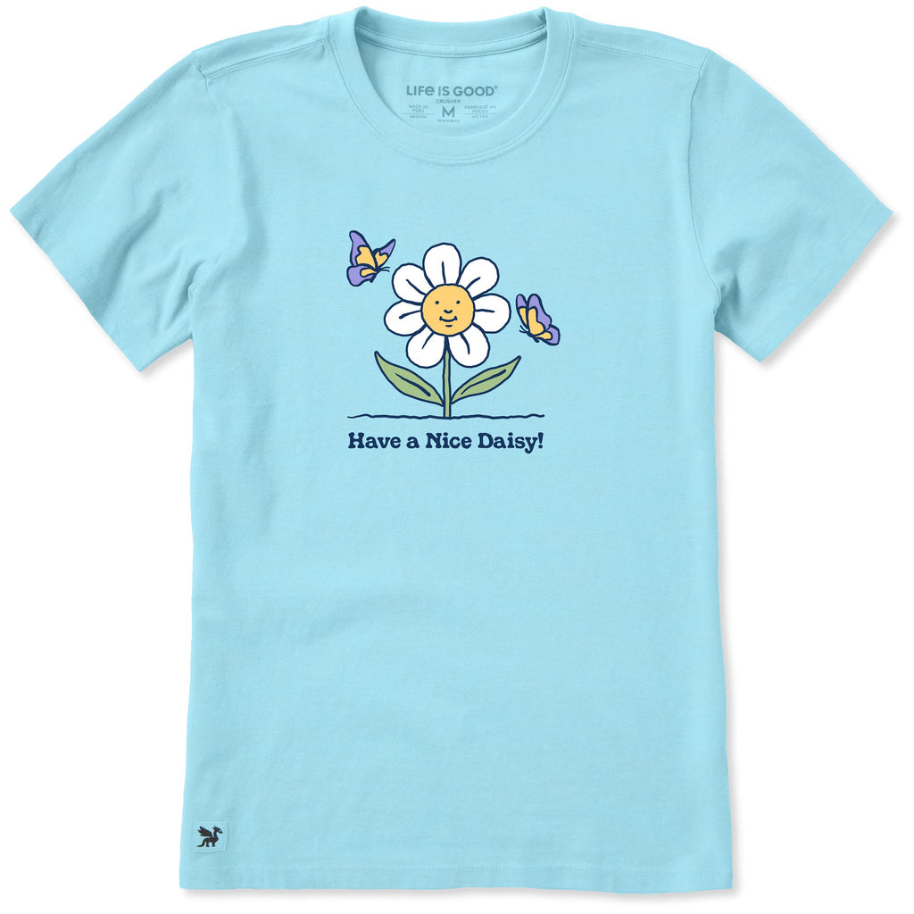 Women's Have a Nice Daisy Butterflies Short Sleeve Crusher product image 5