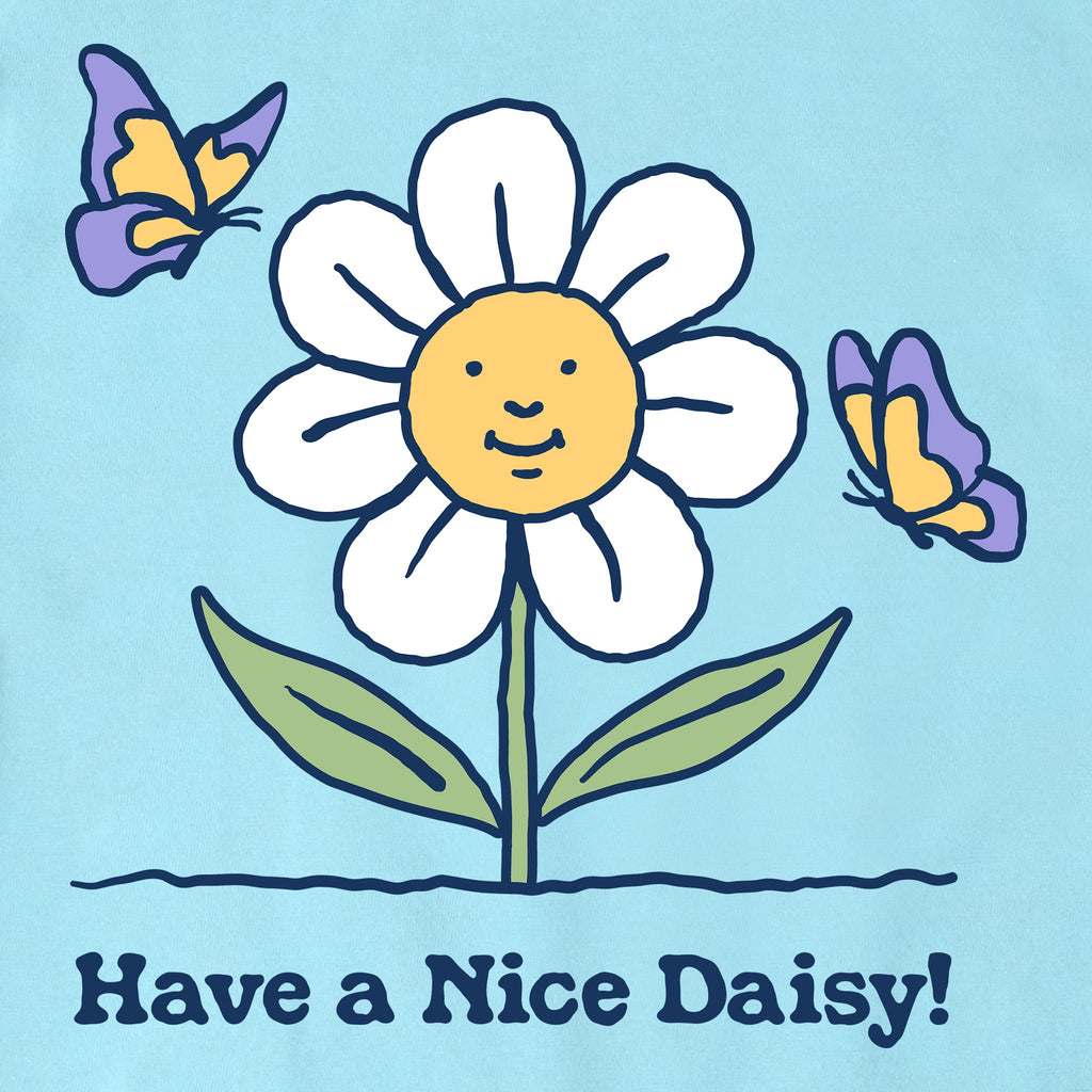Women's Have a Nice Daisy Butterflies Short Sleeve Crusher product image 6