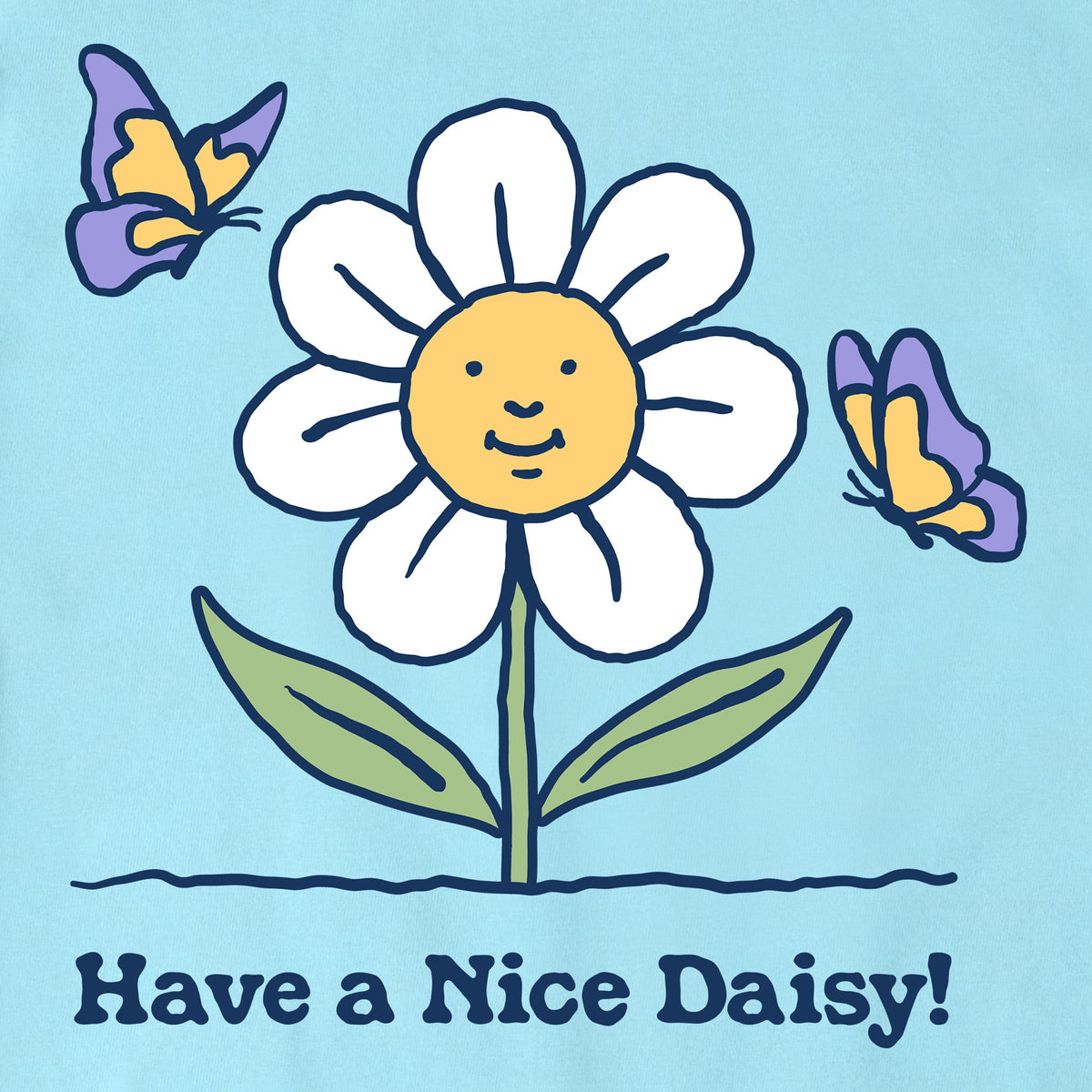 Women's Have a Nice Daisy Butterflies Short Sleeve Crusher product image 6