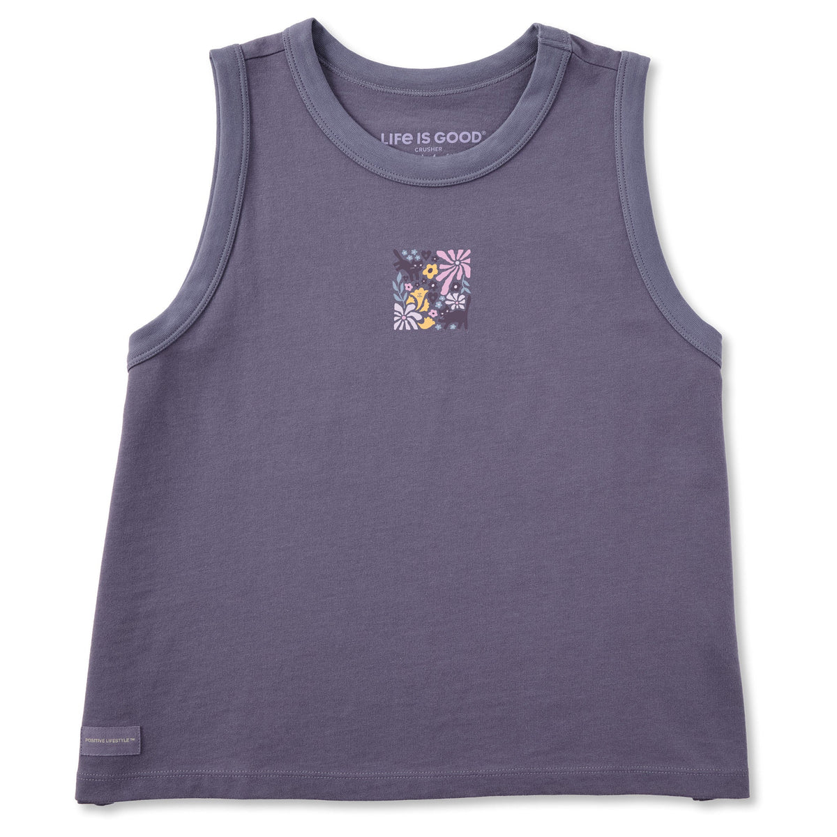 Women's Cats in Flower Field Crusher Boxy Tank product image 3