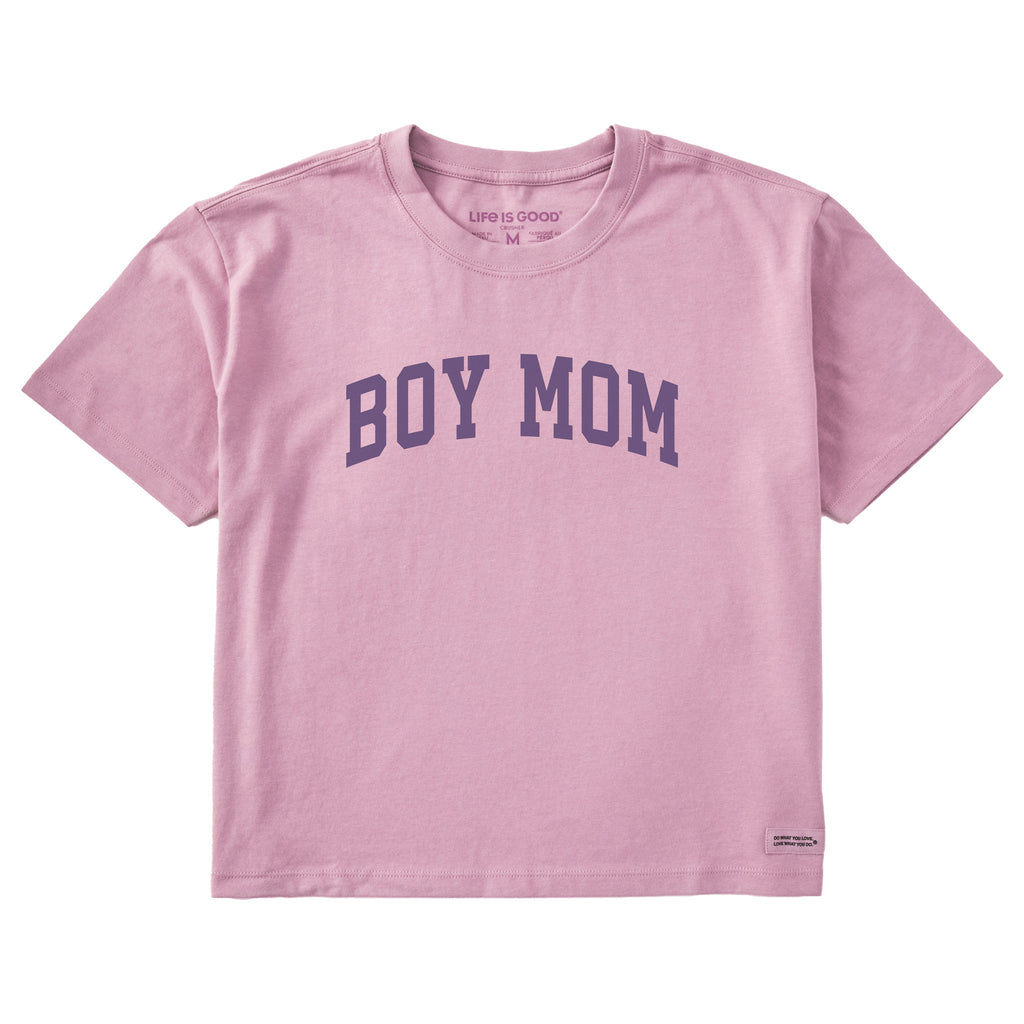 Women's Boy Mom Arch Short Sleeve Crusher Boxy Tee product image 3