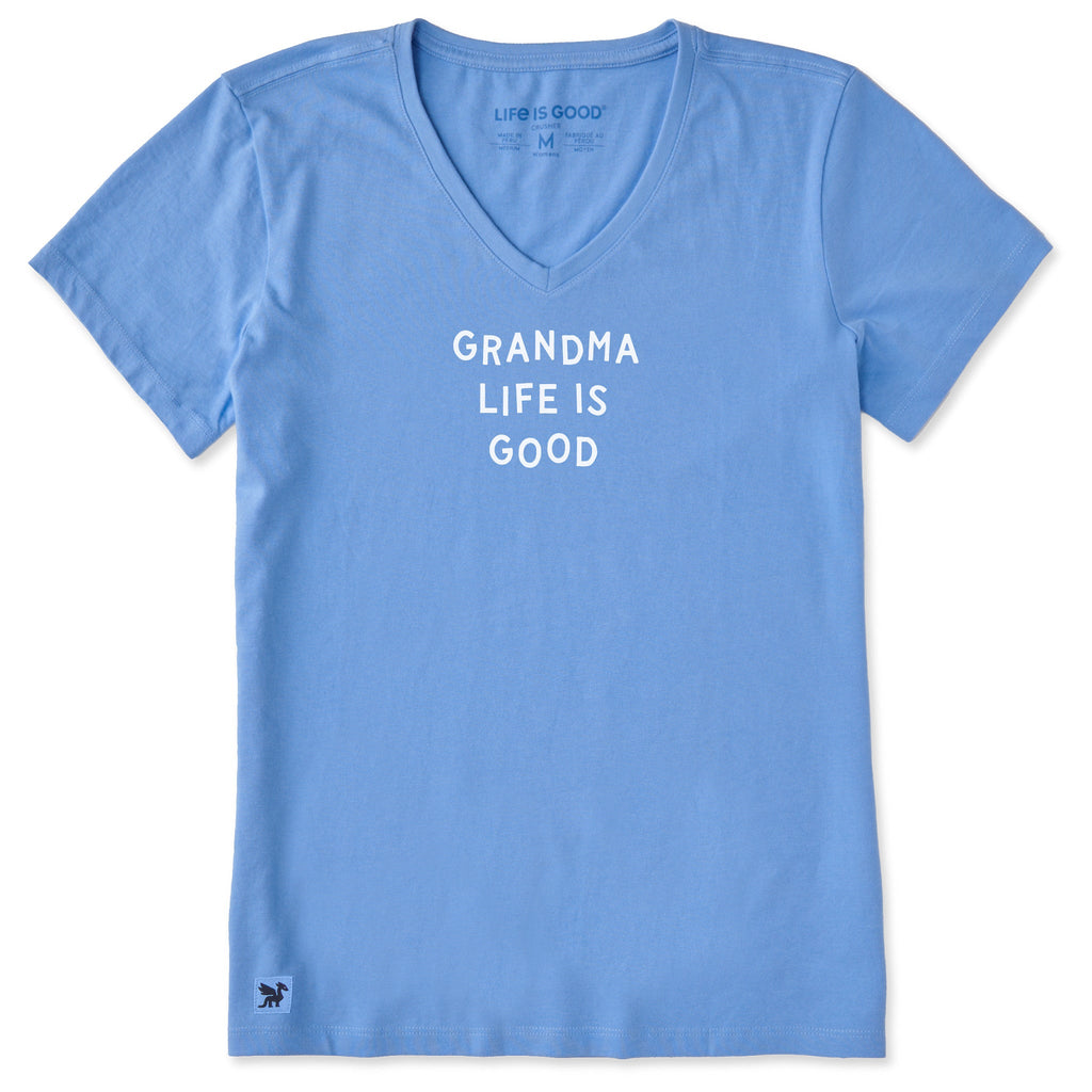 Women's Grandma Life is Good Jumble Short Sleeve Crusher Vee product image 5