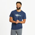 Men's Detailed Striped Bass Textured Slub Tee product image 1