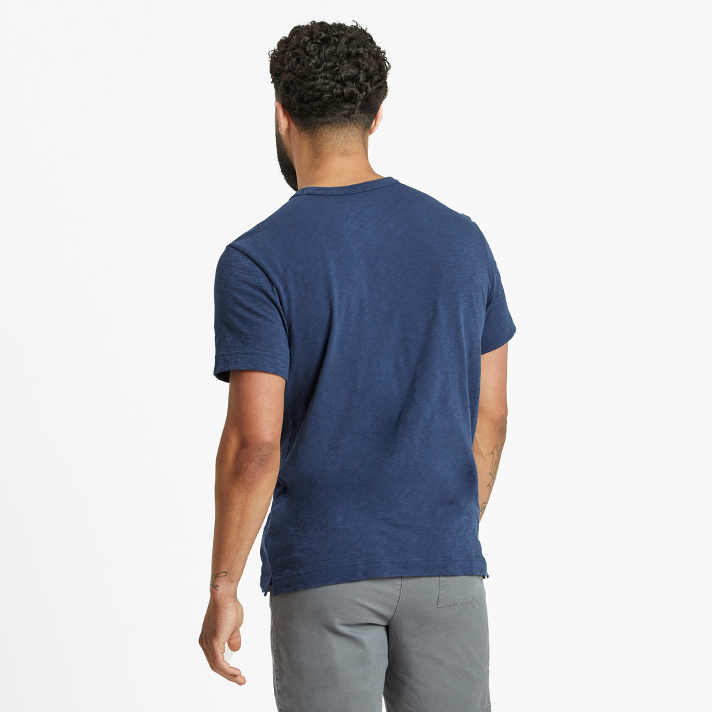 Men's Detailed Striped Bass Textured Slub Tee product image 3