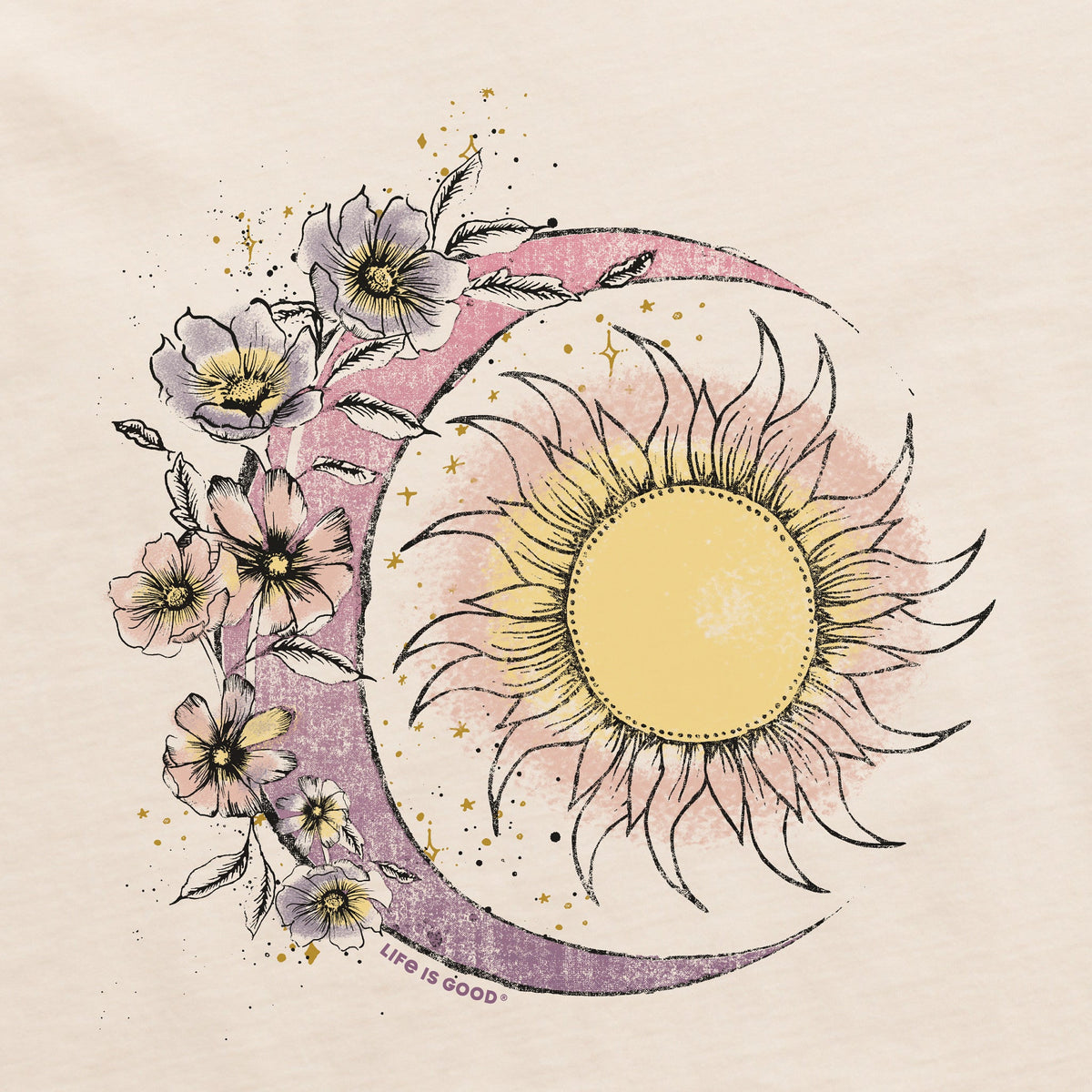 Women's Moon Flower Short Sleeve Crusher Tee product image 2