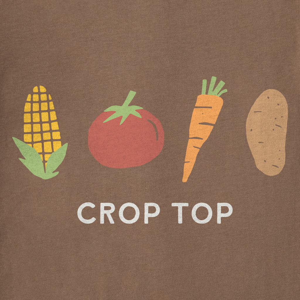 Women's Crop Top Short Sleeve Crusher Boxy Tee product image 8