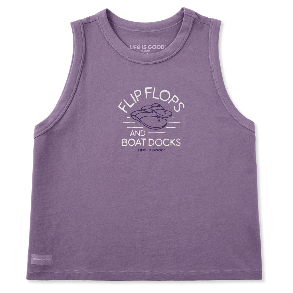 Women's Flip Flops & Boat Docks Crusher Boxy Tank