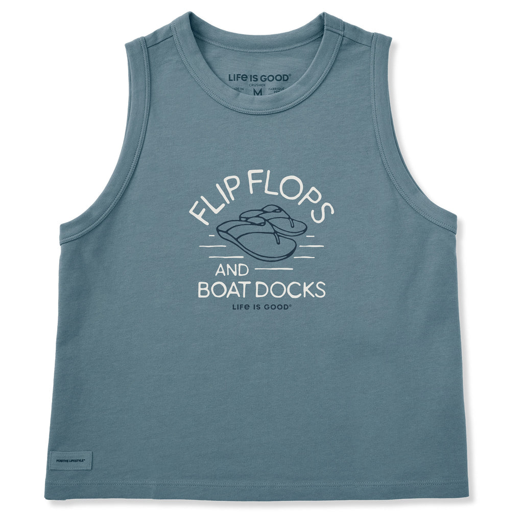 Women's Flip Flops & Boat Docks Crusher Boxy Tank
