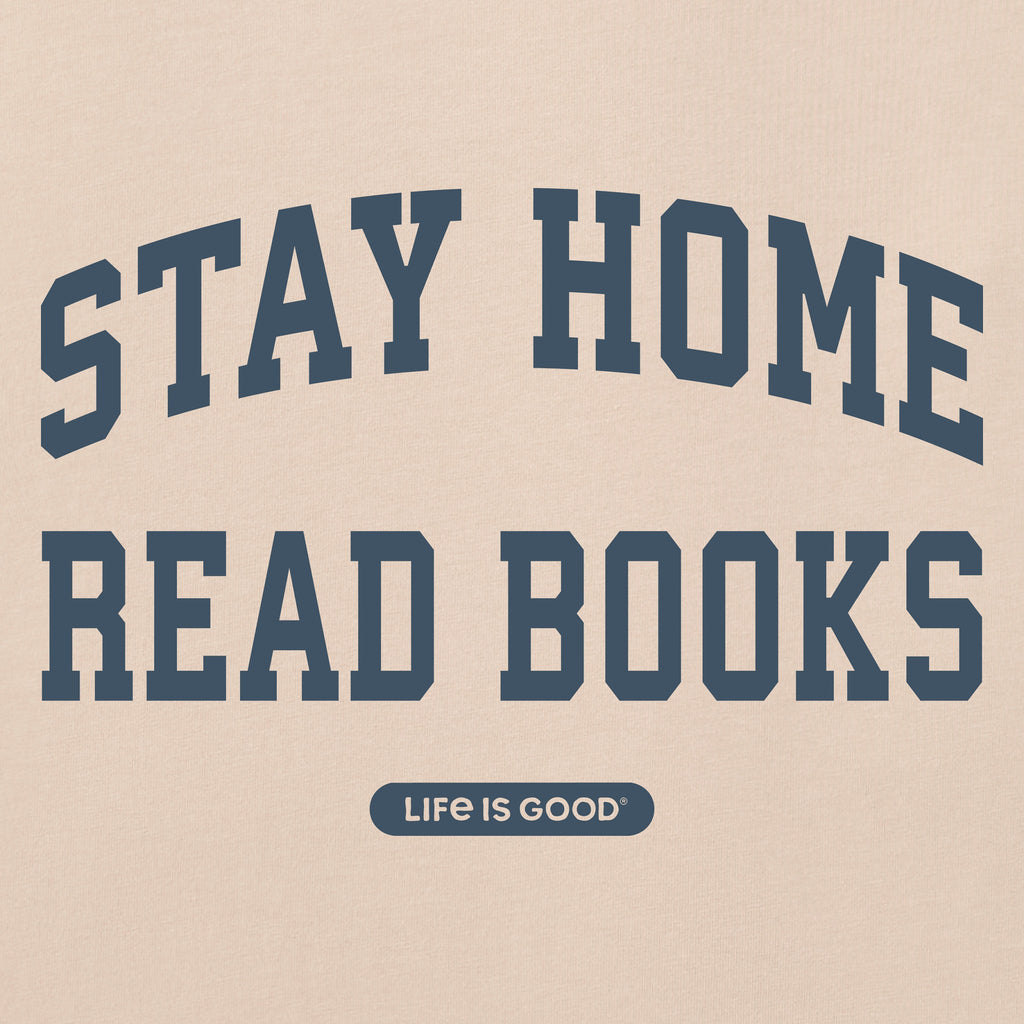Women's Stay Home Read Books Arch Short Sleeve Crusher Vee product image 4