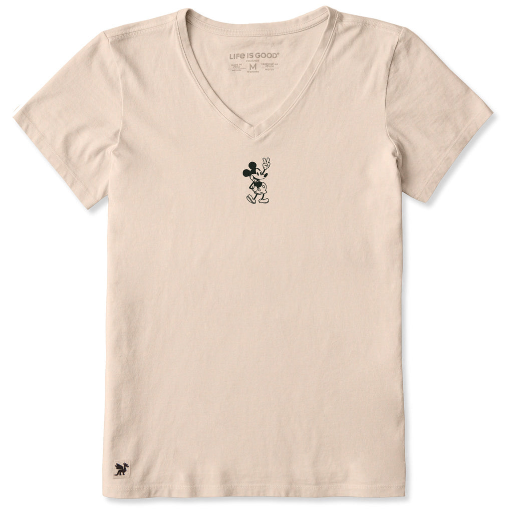 Women's Steamboat Willie Peace Mini Short Sleeve Vee product image 5