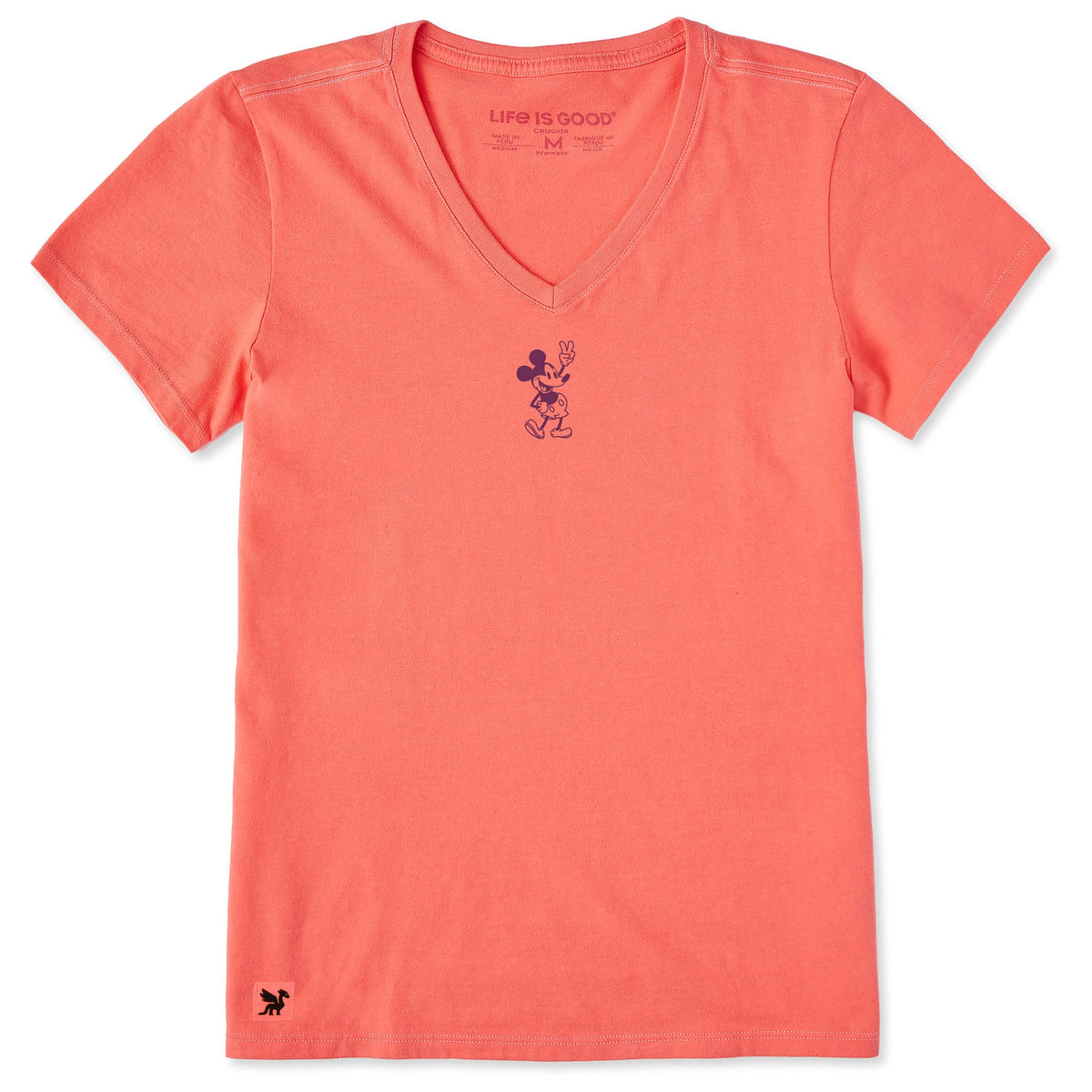 Women's Steamboat Willie Peace Mini Short Sleeve Vee product image 9