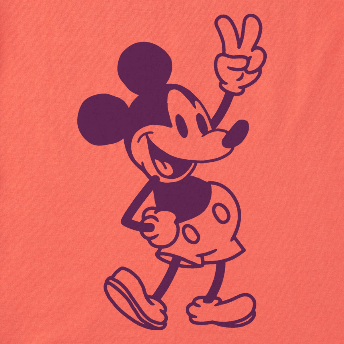 Women's Steamboat Willie Peace Mini Short Sleeve Vee product image 10